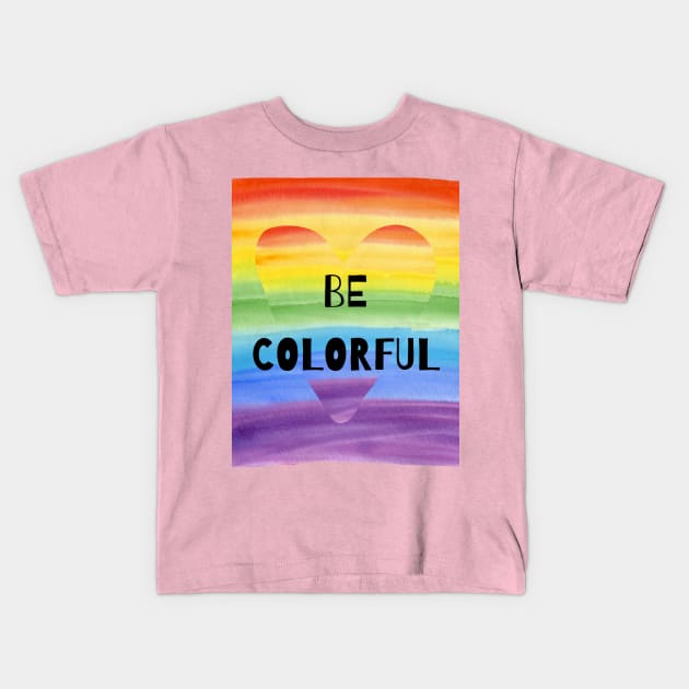 COLOURFUL Kids T-Shirt by zackmuse1